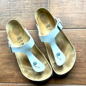 White Birkenstock Sandals